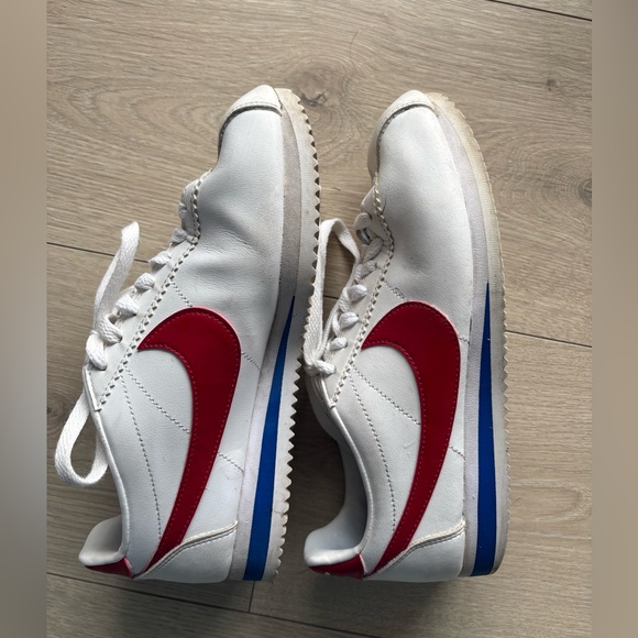 Nike Shoes - Nike Cortez Forest Gump White Red Blue Size 7 Classic Leather